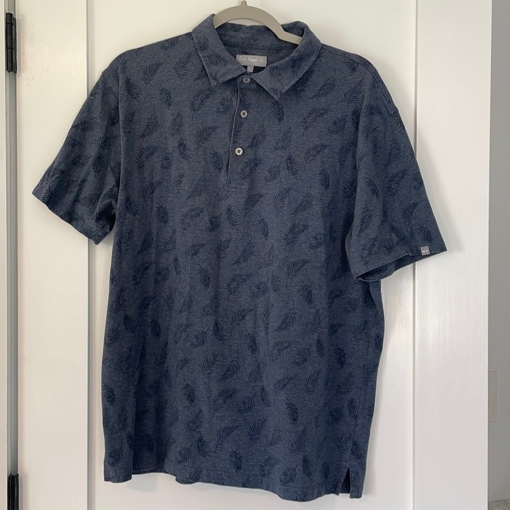 Fish Hippie Polo- Size Large
